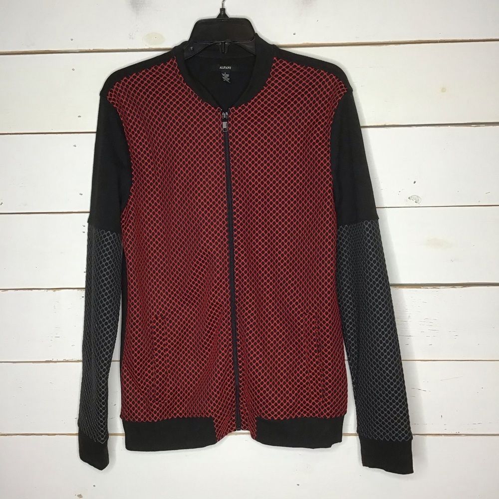 New Alfani Mesh Bomber Jacket Full Zip Jester